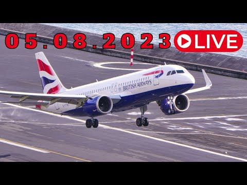 LIVE From Madeira Island Airport 05.08.2023