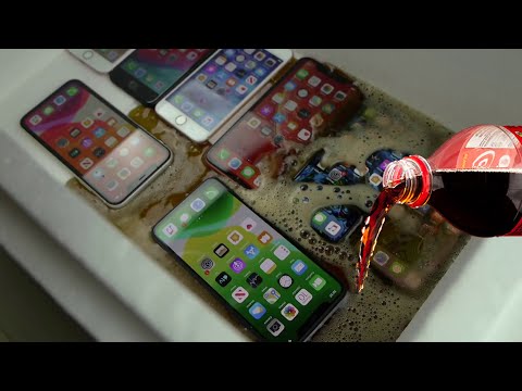 iPhone 11 Vs Coca Cola - Experiment Pouring Coca-Cola on Every iPhone What Happens Reality?