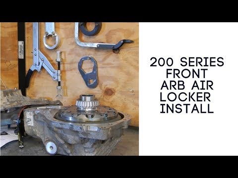 200 series Land Cruiser front ARB air locker install