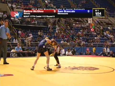 Cadet Freestyle 112 pounds - Sam Brancale vs. Barlow McGhee