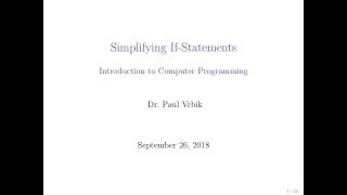 Download the video "Lecture 8 Section 2 -- If Refactoring"