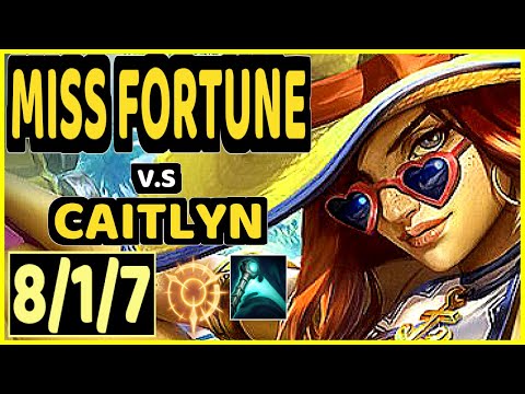 PROFESSOR (MISS FORTUNE) vs CAITLYN - 8/1/7 KDA BOTTOM ADC CHALLENGER GAMEPLAY - BR