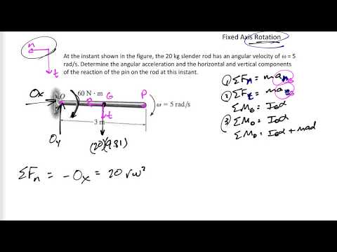 Dynamics - Rigid body rotation example 1