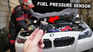 BMW F10 F11 FUEL RAIL PRESSURE SENSOR REPLACEMENT LOCATION 520i 528i
