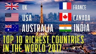Top 10 the Richest Countries in the World 2017