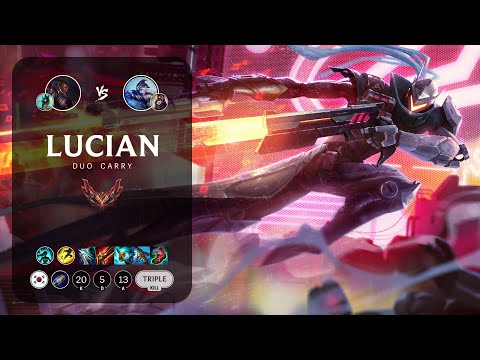 Lucian ADC vs Ashe - KR Grandmaster Patch 13.11
