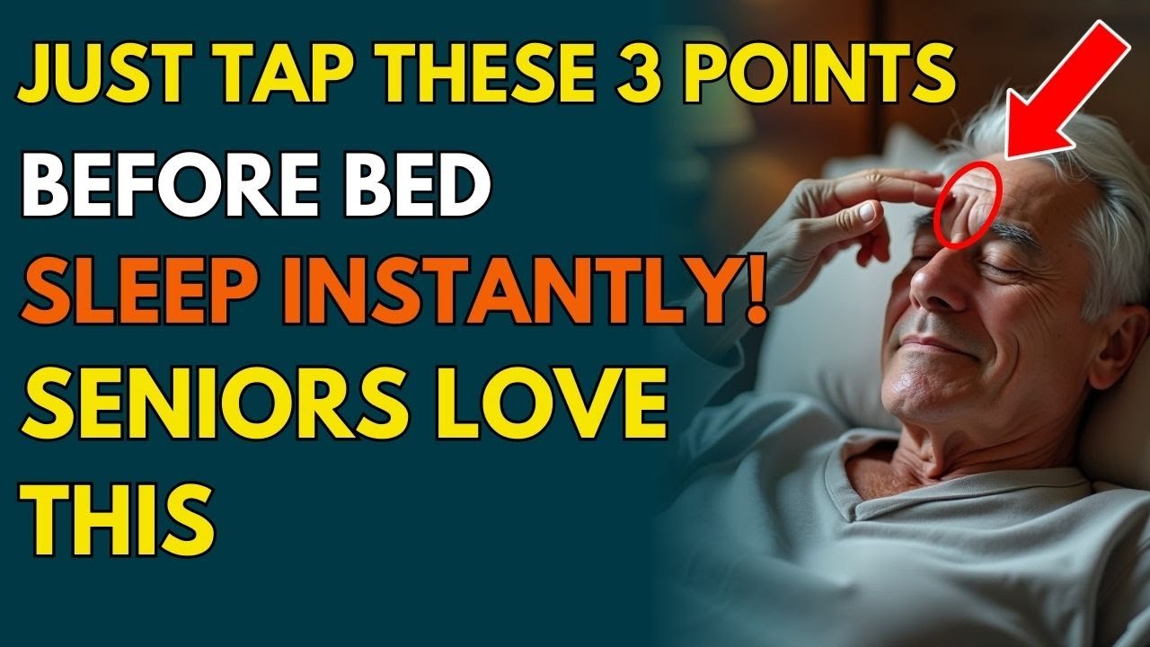 Just Tap These 3 Points And Fall Asleep Instantly – A Craze Among Seniors!