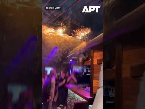 Ski Bar Ceiling Explodes in Flames! Patrons Panic in Horror | Crans-Montana Fire | APT