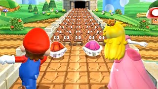 Mario Party 9 Minigames - Mario Vs Daisy Vs Peach Vs Luigi (Master CPU)