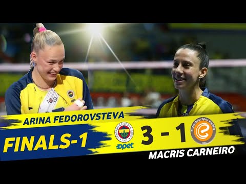 Macris Carneiro | Arina Fedorovsteva | Fenebahce opet vs. Eczacibasi | Turkish Volleyball league