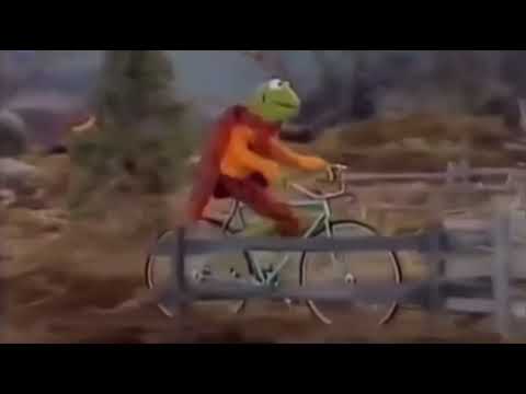 Kermit Falls off a bike