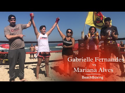 Gabrielle Fernandes (PRVT) vs Mariana Alves (Onça Muay Thai) | BeachBoxing