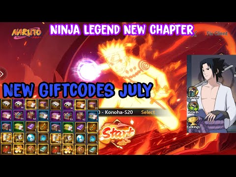 Ninja Legend New Chapter New Giftcodes July - Naruto RPG IOS Android Game