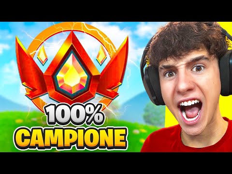 Sono arrivato RANK CAMPIONE con questa partita ASSURDA!😱 Fortnite ITA