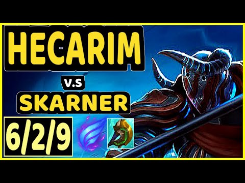 HECARIM vs SKARNER - 6/2/9 KDA JUNGLE GAMEPLAY - EUW Ranked DIAMOND