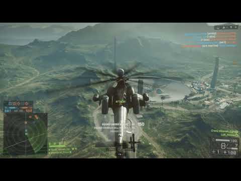 BF4: Flawless Attack Helicopter Team on Rouge Transmission 77 Kills (German/Turkish)