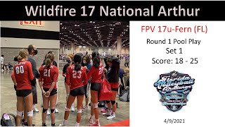 Wildfire 17 National Arthur vs. FPV 17u-Fern (FL) - Match 3 Set 1 фото