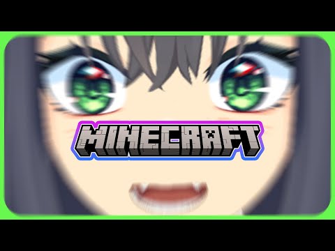 Wolf Vtuber plays Minecraft for the first time