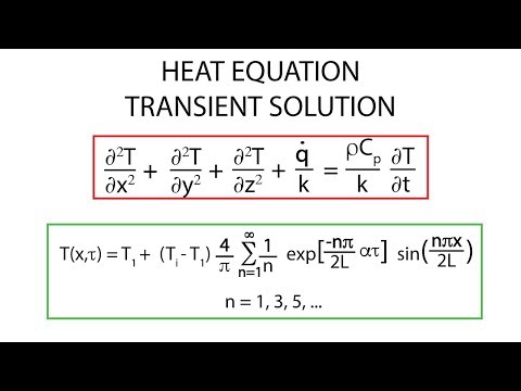Heat Transfer L14 p2 - Heat Equation Transient Solution