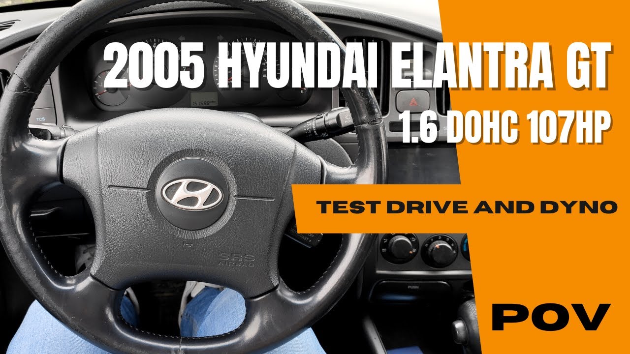 Hyundai Elantra 2005 (1.6 GT 107hp LPG ) | 4K POV Test ...