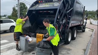 Casella waste RL packing trash by the beach