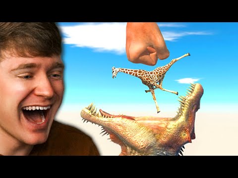 GIANT SPINO DEATH PUNCH vs ALL ANIMALS in ARBS!? (Reaction)