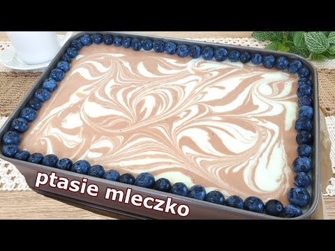 Szybki JOGURTOWIEC Fantazyjny - bez pieczenia 👌 przepyszna pianka delikatna jak ptasie mleczko 👍