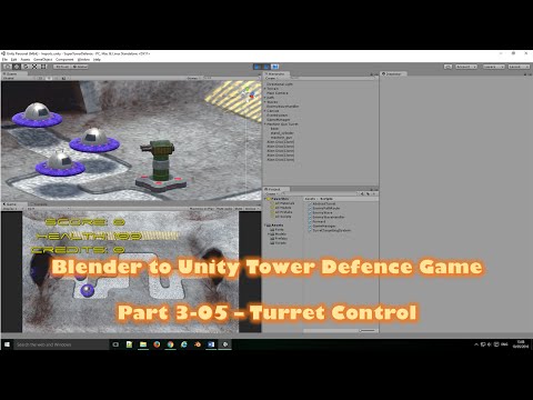 Blender to Unity Tower Defense Game – 3-05 - Turret Control