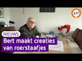 Bert maakt kunstwerken van roerstaafjes: 'Je moet er wel geduld voor hebben'