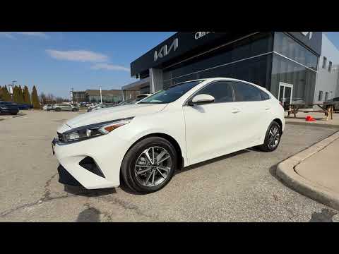 2023 Kia Forte5 EX IVT in White for sale at Clarington Kia in Bowmanville, ON