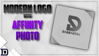 How to make a modern logo with Affinity Photo!