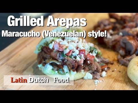 Grilled Arepas with Grilled Chicken Maracucho (Venezuelan) style