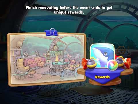 Gardenscapes Undersea Adventure Submarine Renovation Introduction
