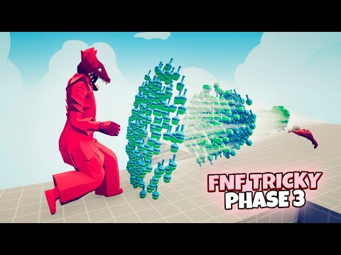 FNF TRICKY PHASE 3 vs GODS | TABS Totally Accurate Battle Simulator Gameplay