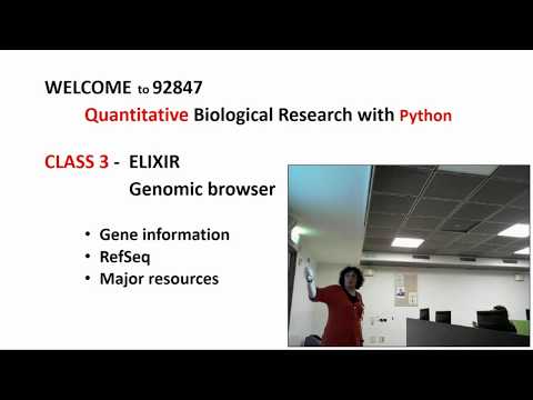 Quantitative Biological Research with Python - Lesson 3, Lecture - Genome Browsers