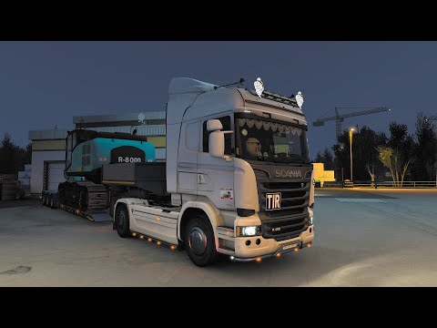SCANİA R490 /  LİLLE - LİEGE | ETS2 #vlog #roleplay #realisticdriving 1.47