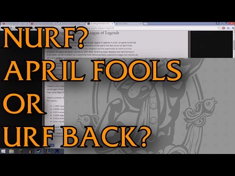 N.U.R.F! April Fools Joke | URF has returned!! | PBE