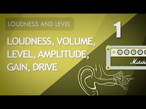 1. Loudness, volume, level, amplitude, gain, drive - Is there a difference?