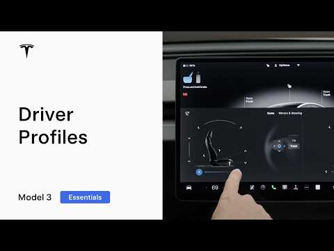 Setting Up Your Driver Profile — Model 3