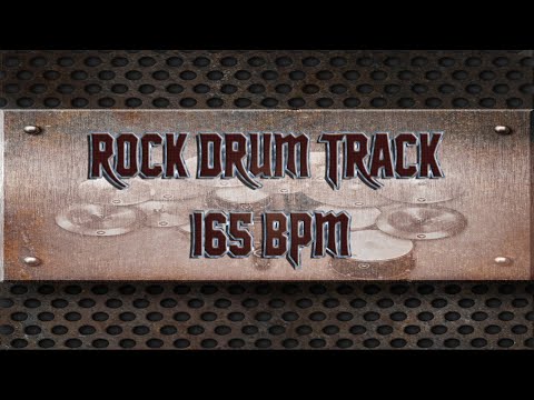 Simple Straight Rock Drum Track 165 BPM | Preset 2.0 (HQ,HD)