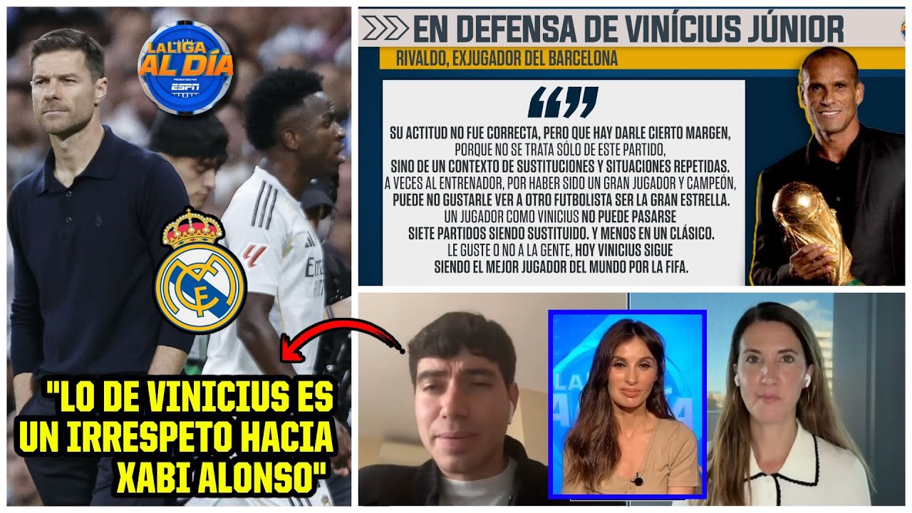 Rivaldo DEFENDIÓ a VINICIUS y estalló contra XABI ALONSO. Rodra y Gemma REACCIONAN | La Liga Al Día