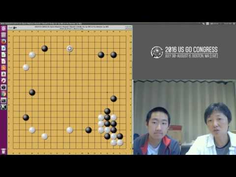 US Open Masters Round 7, Andy Liu 1p (W) vs Kenryo Ito 1p (B) w/ Feng Yun 9p
