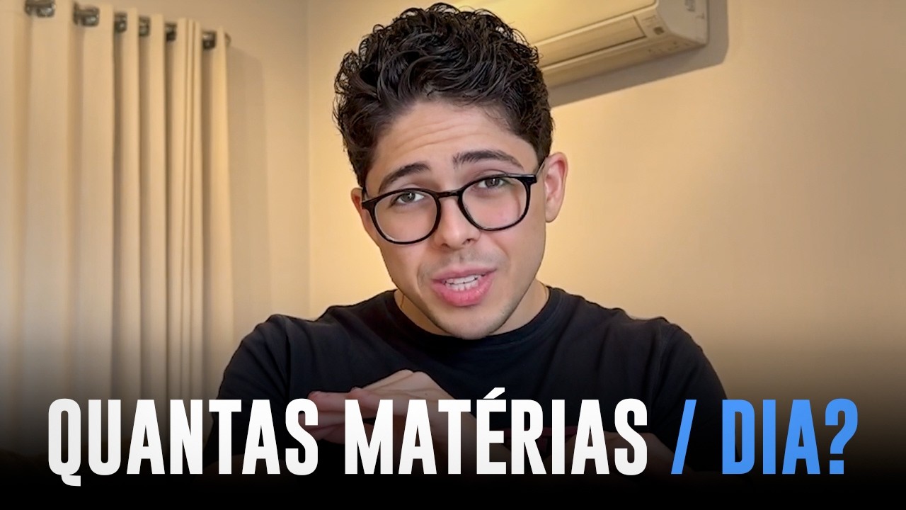 Quantas matérias estudar por dia para passar em MEDICINA?