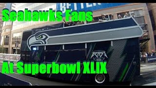 preview picture of video 'Seahawks fans Superbowl XLIX trip'