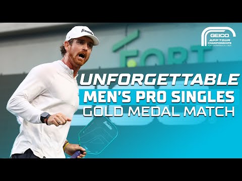 THRILLING Men's Pro Singles Gold Medal Match - Ryler DeHeart vs. Dusty Boyer | APP Tour