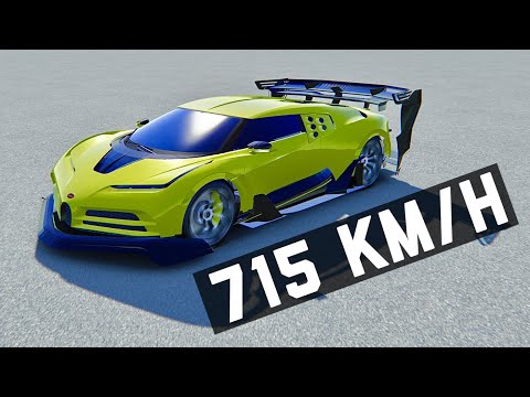 Bugatti EB110 Hommage GTR Top Speed 715 KM/H at Endless Track