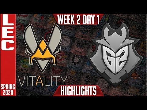 VIT vs G2 Highlights | LEC Spring 2020 W2D1 | Vitality vs G2 Esports