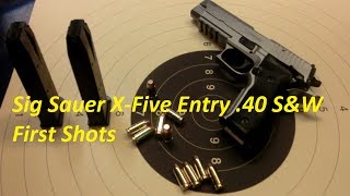 preview picture of video 'Sig Sauer X Five Entry .40S&W - First Shots'