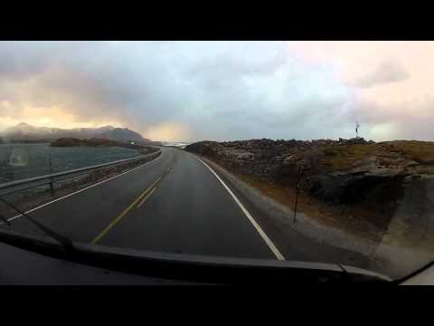 Road between small Norwegian islands.