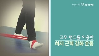 고무 밴드를 이용한 하지근력 강화운동 미리보기